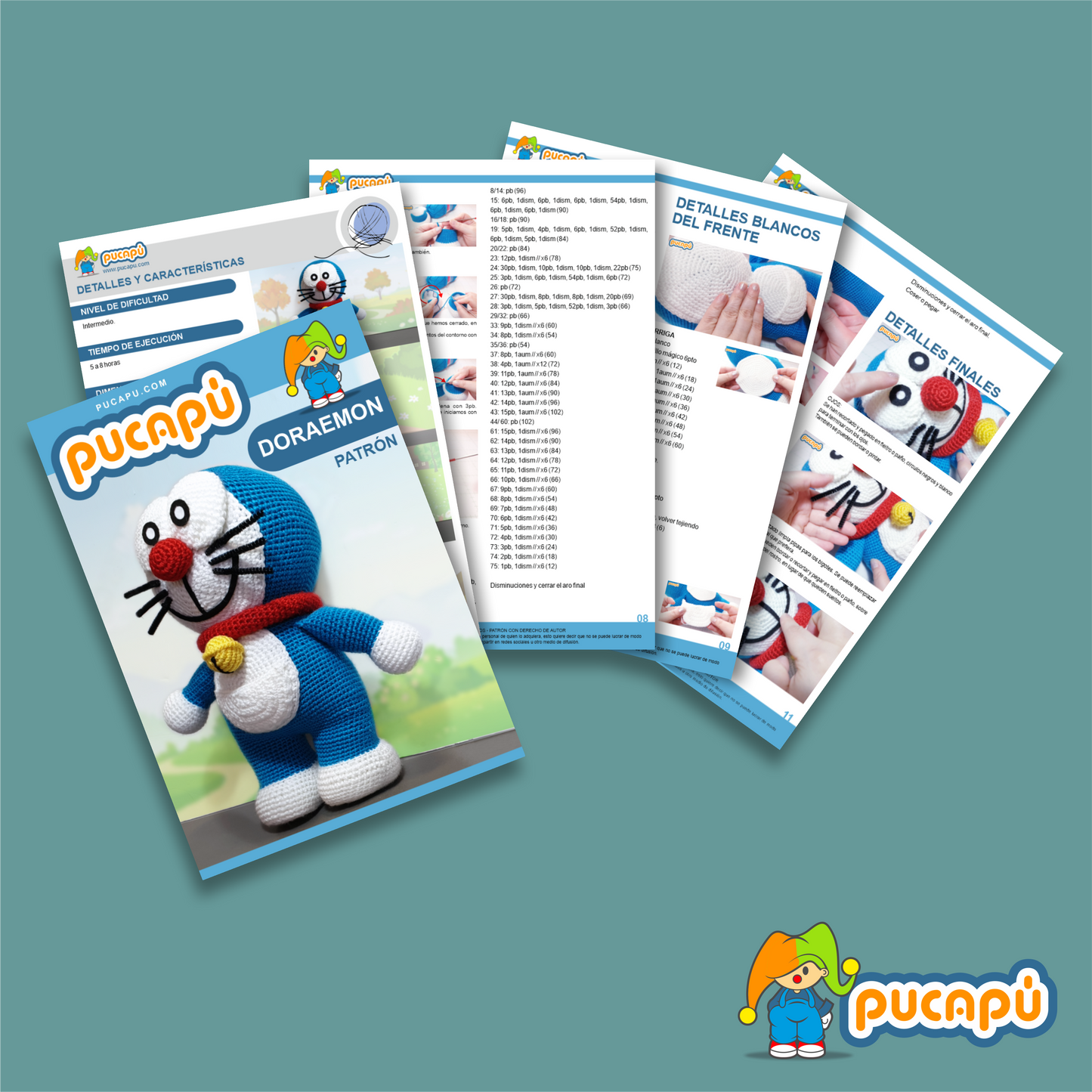 DORAEMON - Patrón Amigurumi PDF