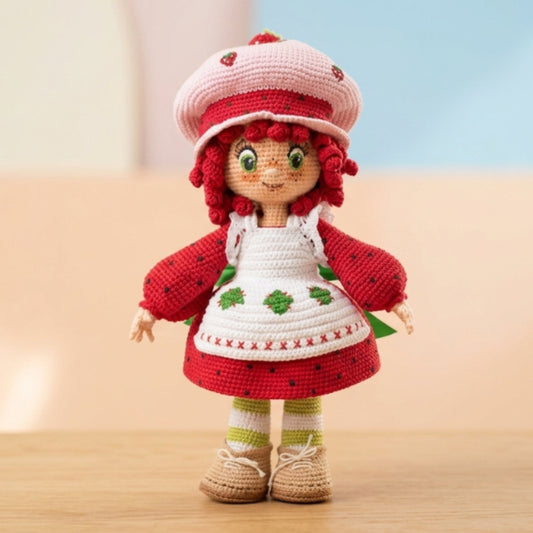 🍓Strawberry Shortcake🍓-Patrón amigurumi PDF para descargar-