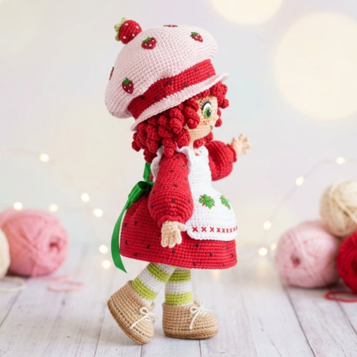 🍓Strawberry Shortcake🍓-Patrón amigurumi PDF para descargar-