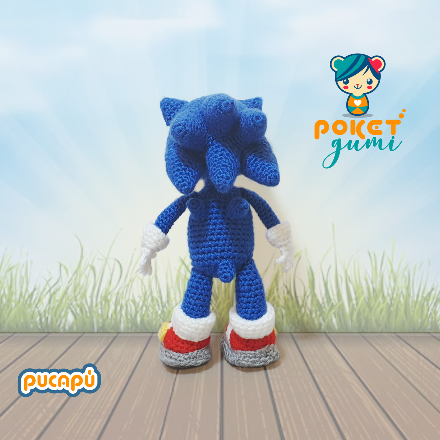 SONIC PEQUEÑO CON CAJA - Patrón Amigurumi PDF