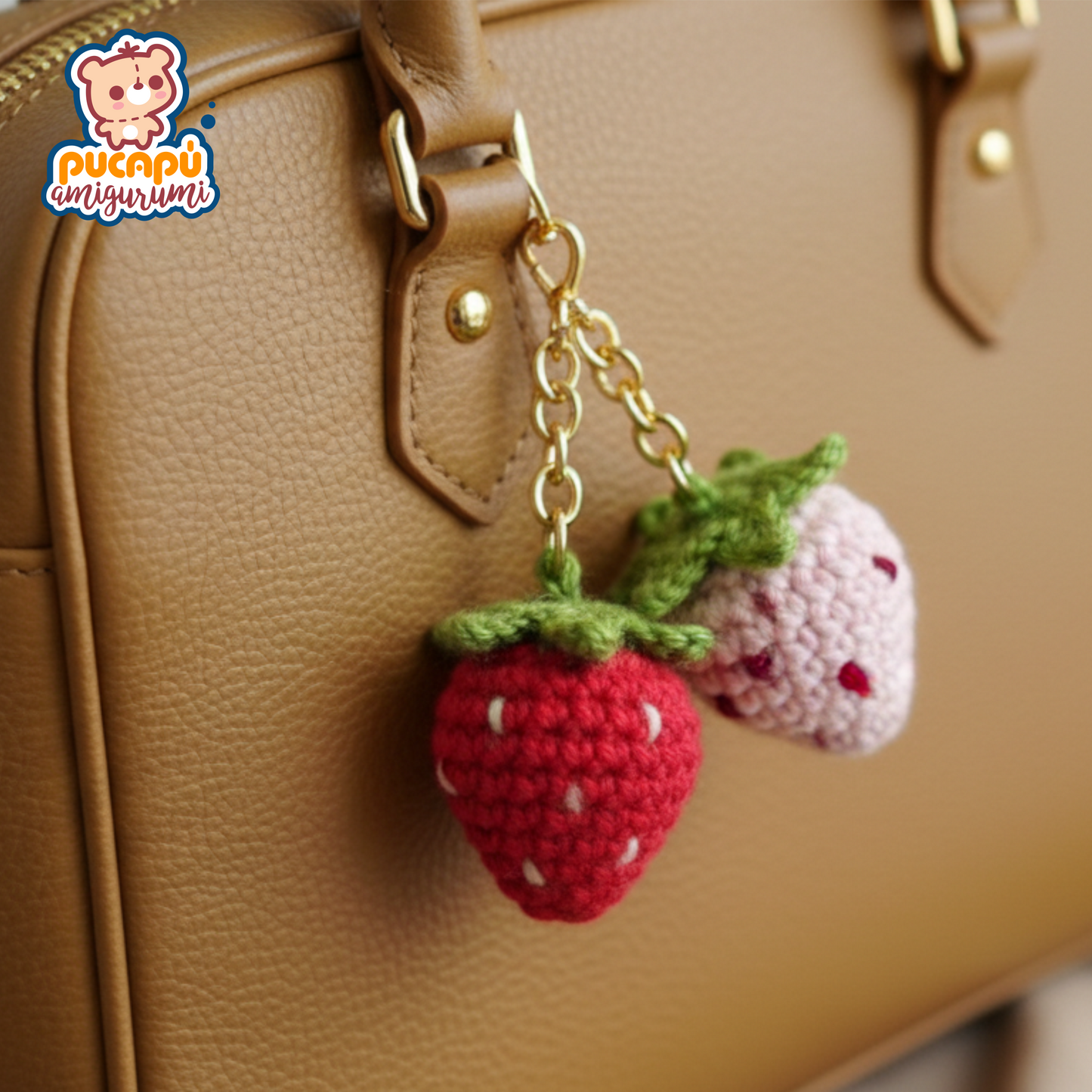 🍓 Patrón PDF Amigurumi – Fresa Pequeña 🍓