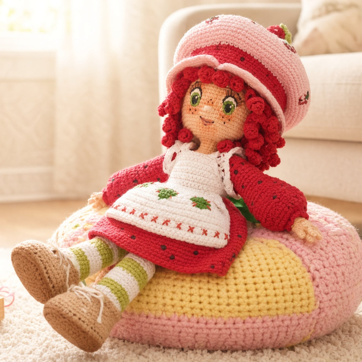 🍓Strawberry Shortcake🍓-Patrón amigurumi PDF para descargar-