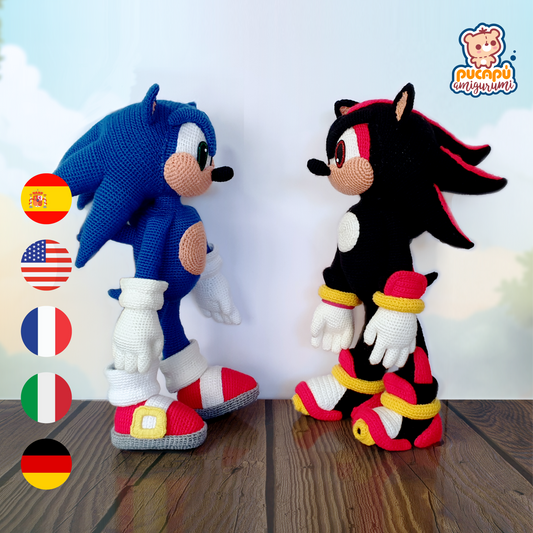 SONIC Y SHADOW - Patrón Amigurumi PDF