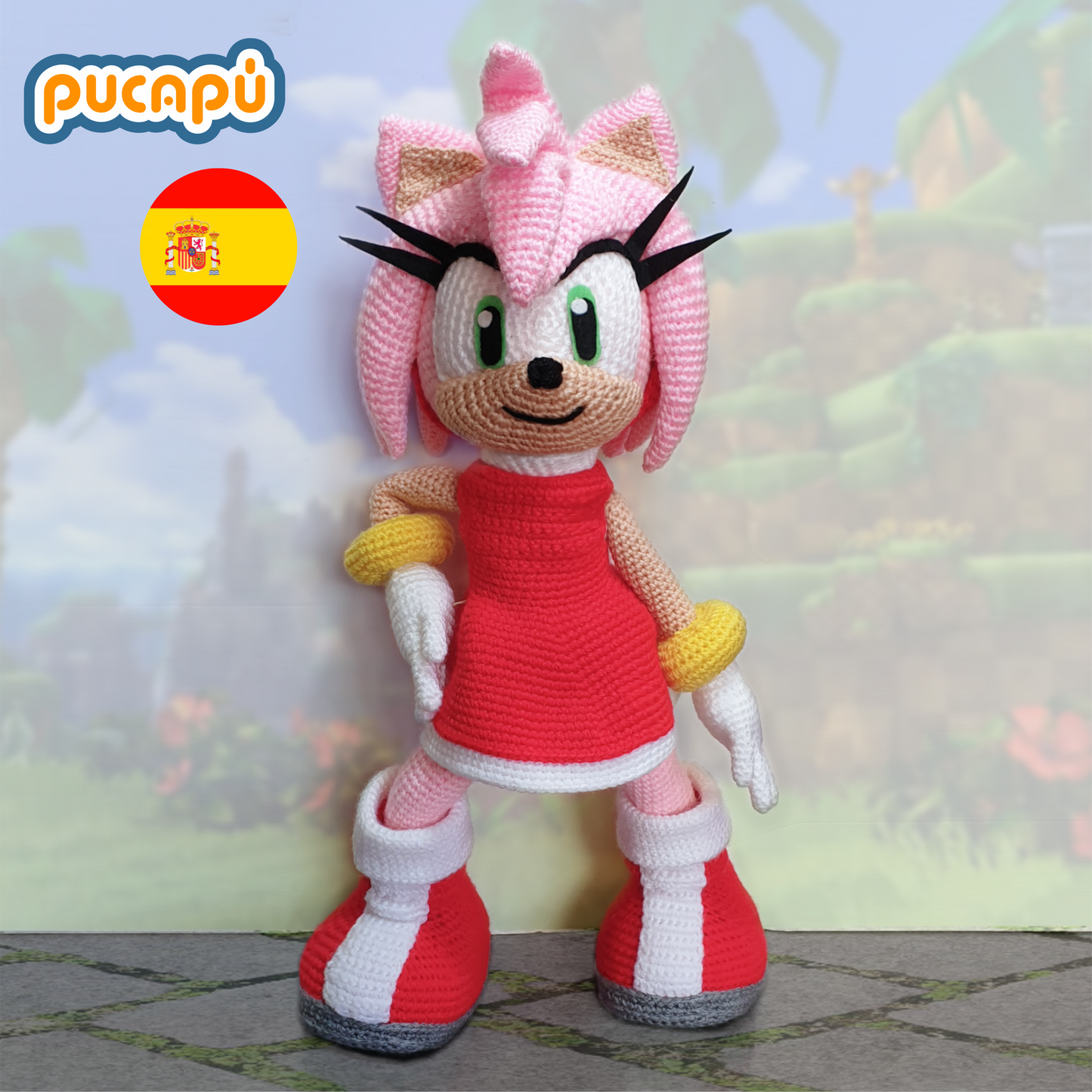 AMY ROSE - Patrón Amigurumi PDF
