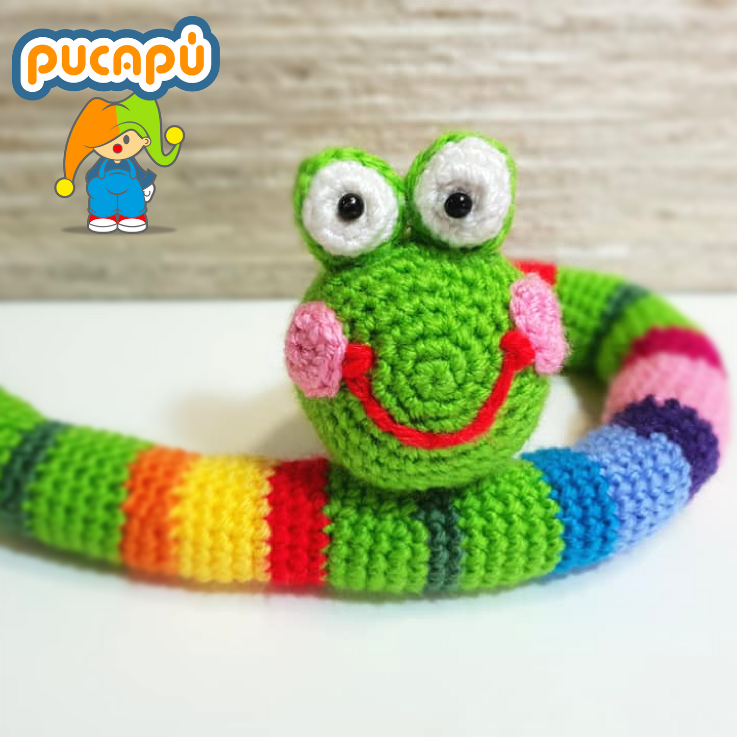 SERPIENTE MULTICOLOR - Patrón Amigurumi PDF
