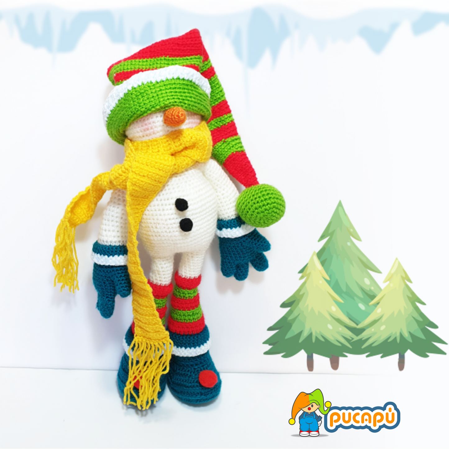 MUÑECO DE NIEVE LUCA - Patrón Amigurumi PDF