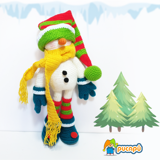 MUÑECO DE NIEVE LUCA - Patrón Amigurumi PDF
