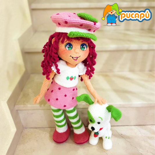 ROSITA FRESITA, FRUTILLITA, STRAWBERRY SHORTCAKE - Patrón Amigurumi PDF