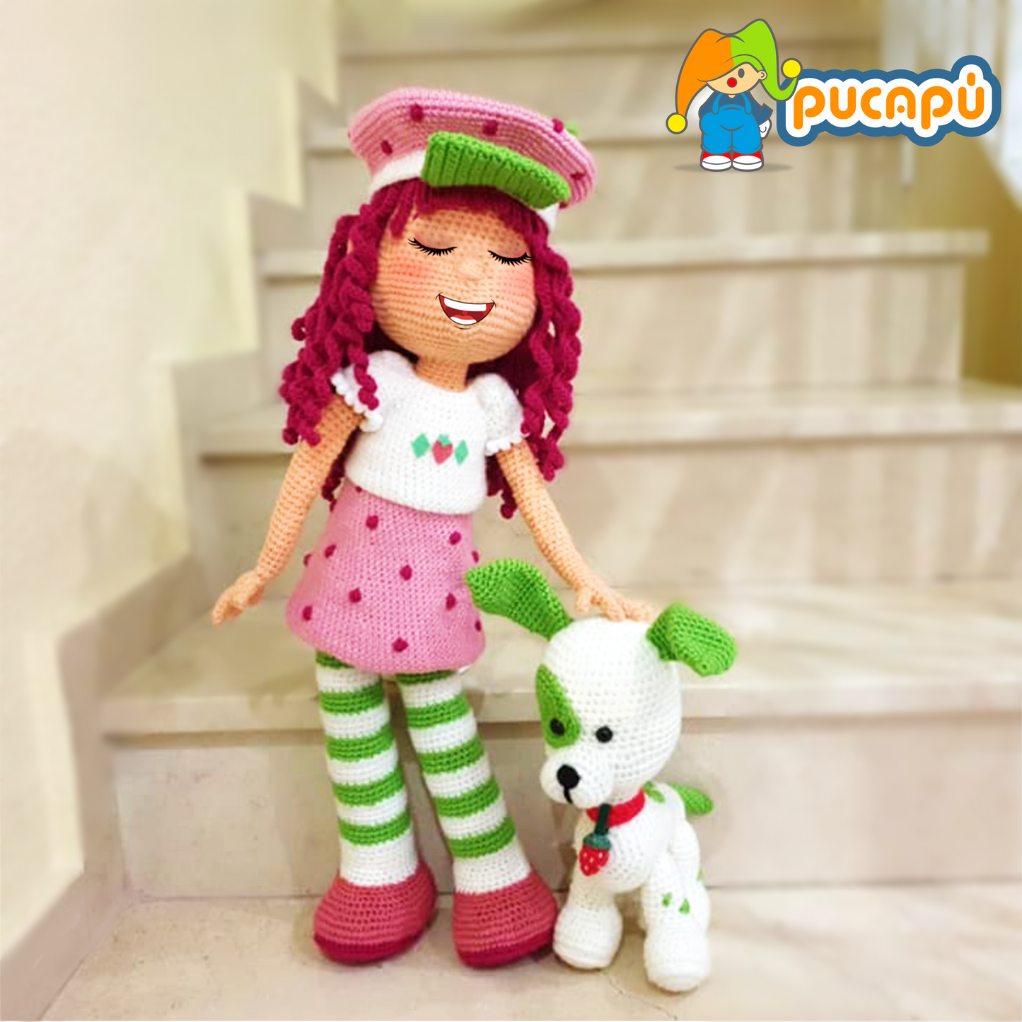 ROSITA FRESITA, FRUTILLITA, STRAWBERRY SHORTCAKE - Patrón Amigurumi PDF
