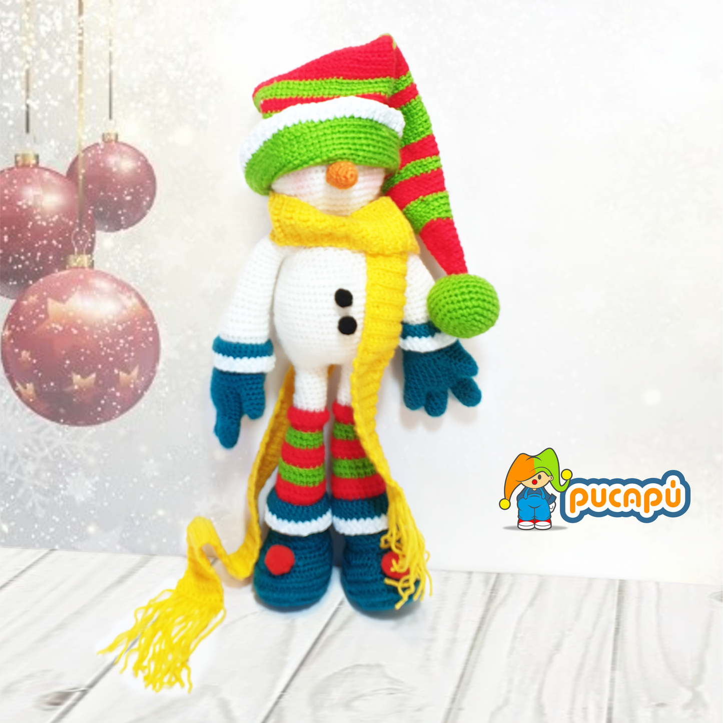 MUÑECO DE NIEVE LUCA - Patrón Amigurumi PDF