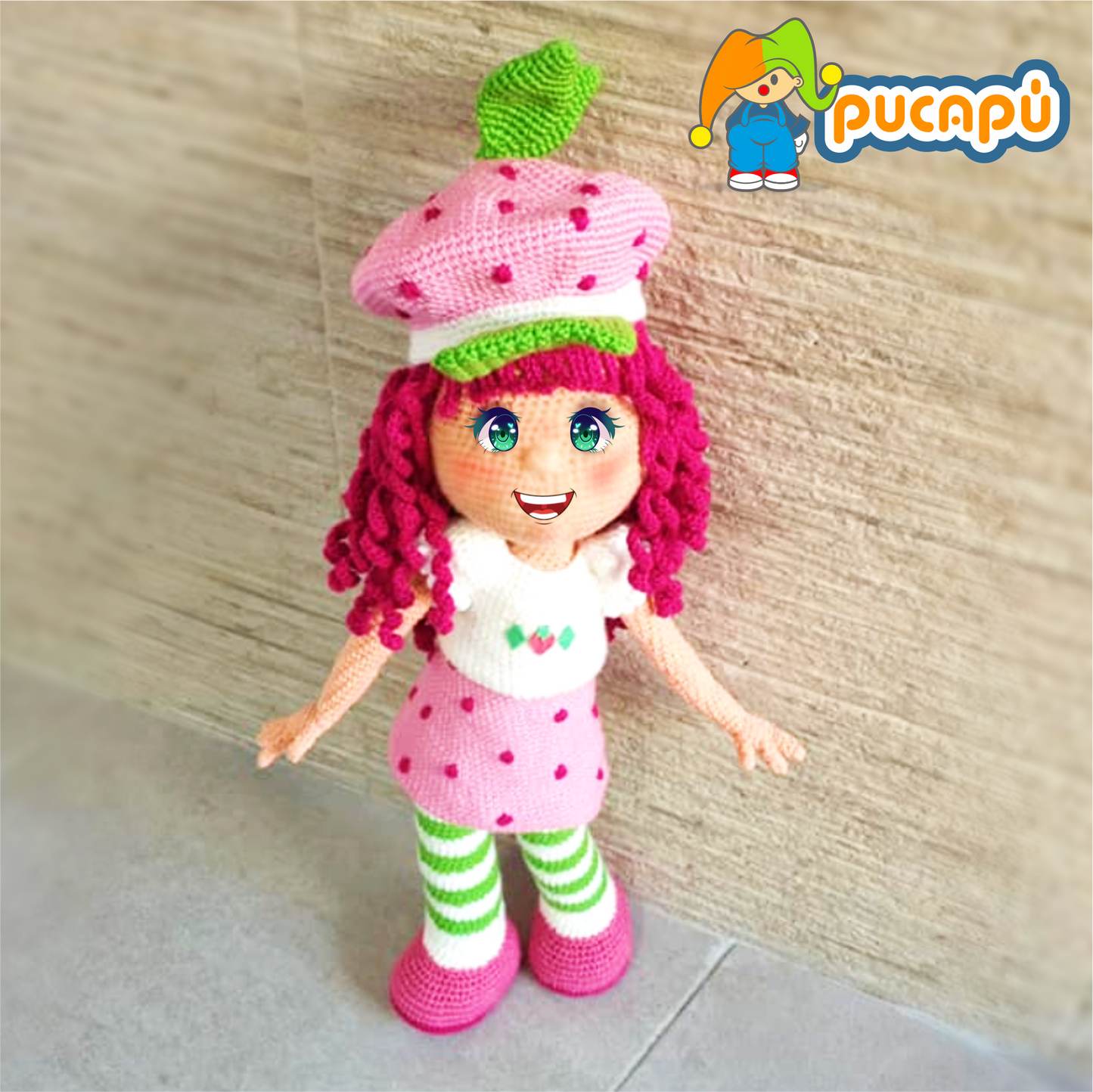 ROSITA FRESITA, FRUTILLITA, STRAWBERRY SHORTCAKE - Patrón Amigurumi PDF
