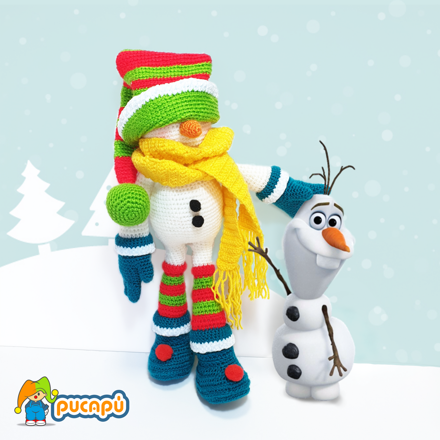 MUÑECO DE NIEVE LUCA - Patrón Amigurumi PDF