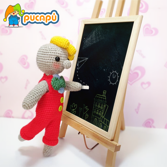 MUÑECO DE CARTÓN - Patrón Amigurumi PDF