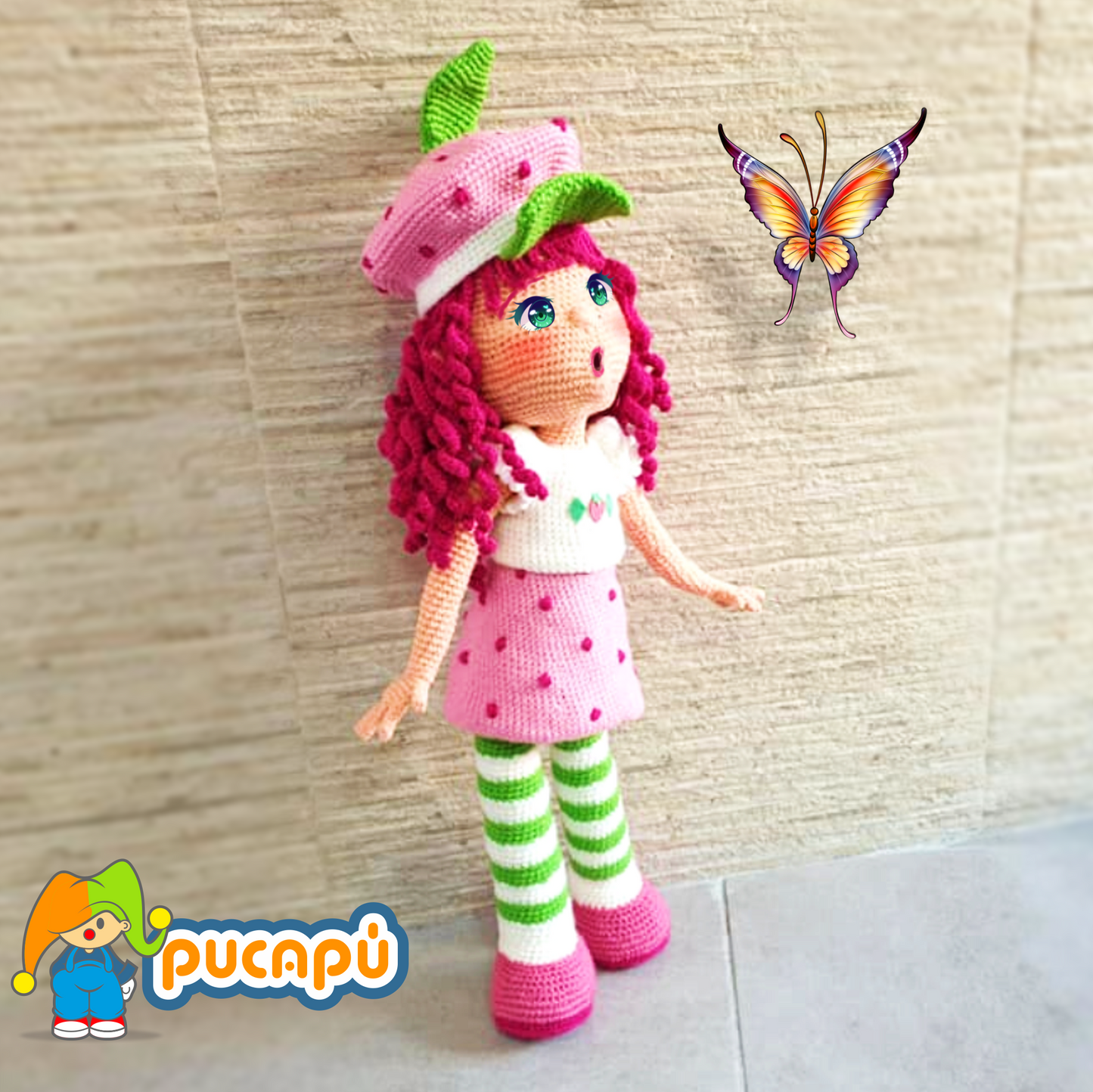 ROSITA FRESITA, FRUTILLITA, STRAWBERRY SHORTCAKE - Patrón Amigurumi PDF