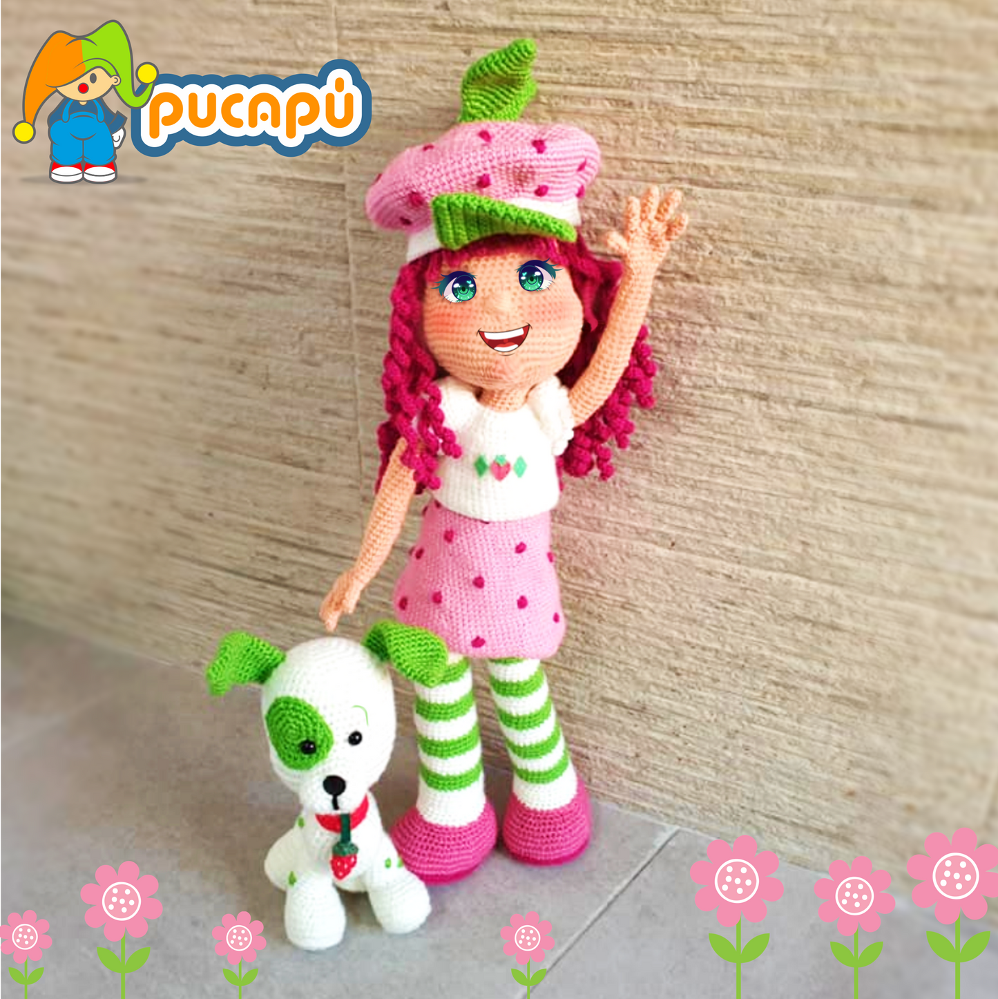 ROSITA FRESITA, FRUTILLITA, STRAWBERRY SHORTCAKE - Patrón Amigurumi PDF