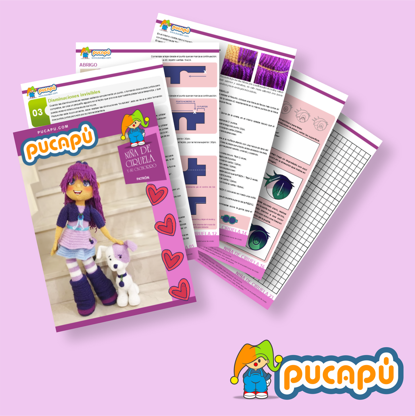PLUM PUDING, CIRUELITA - Patrón Amigurumi PDF