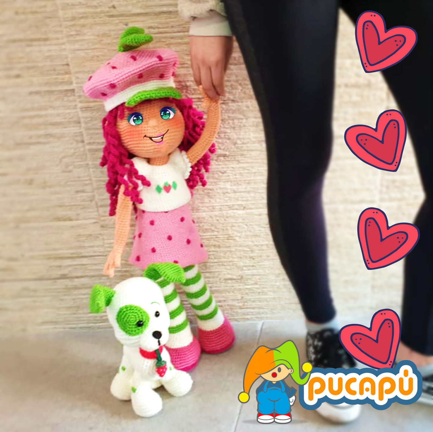ROSITA FRESITA, FRUTILLITA, STRAWBERRY SHORTCAKE - Patrón Amigurumi PDF