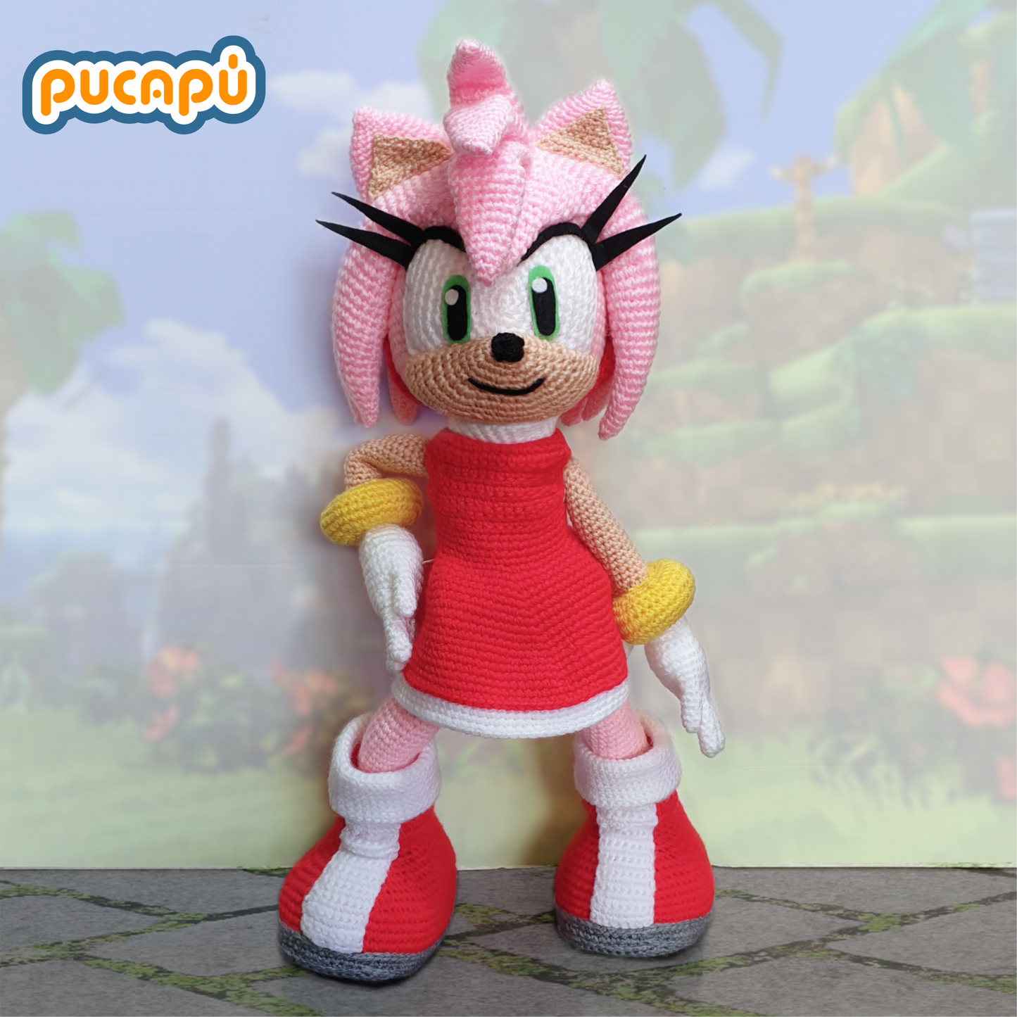 AMY ROSE - Patrón Amigurumi PDF