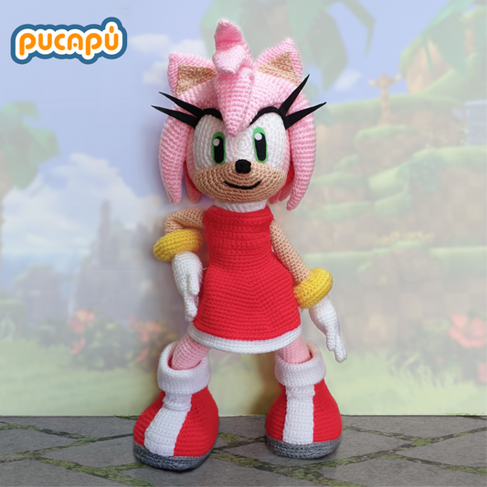 AMY ROSE - Patrón Amigurumi PDF